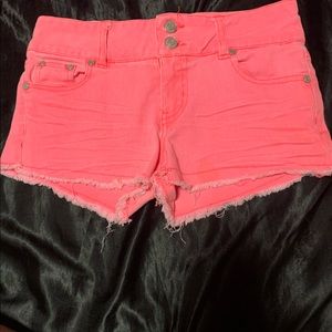 pink jeans shorts